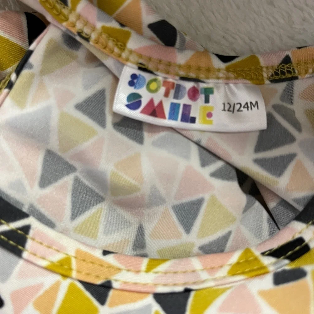 Dot Dot Smile Tank Dress 12-24 Mo Geometric Print